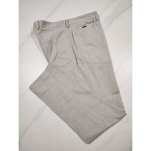 Hugo Boss Pants Mens 32 Beige Cream Maine Regular Fit Stretch Tapered Casual